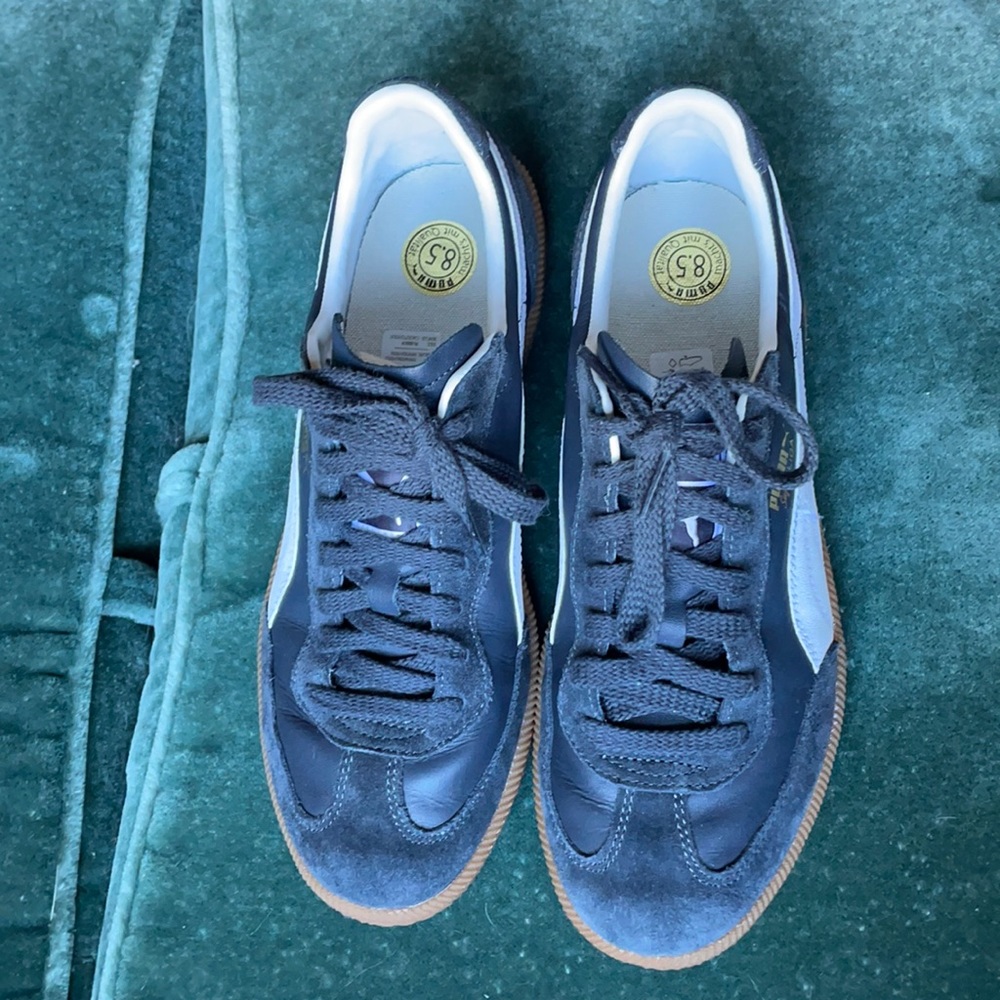 Navy Puma retro Super Liga shoes US size 9.5